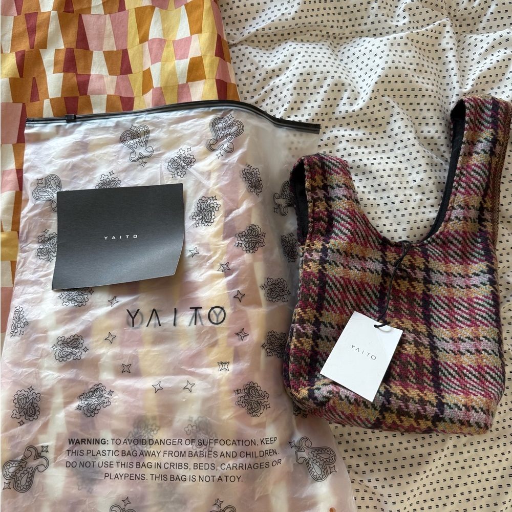 Carlton Yaito Plaid Knot Bag